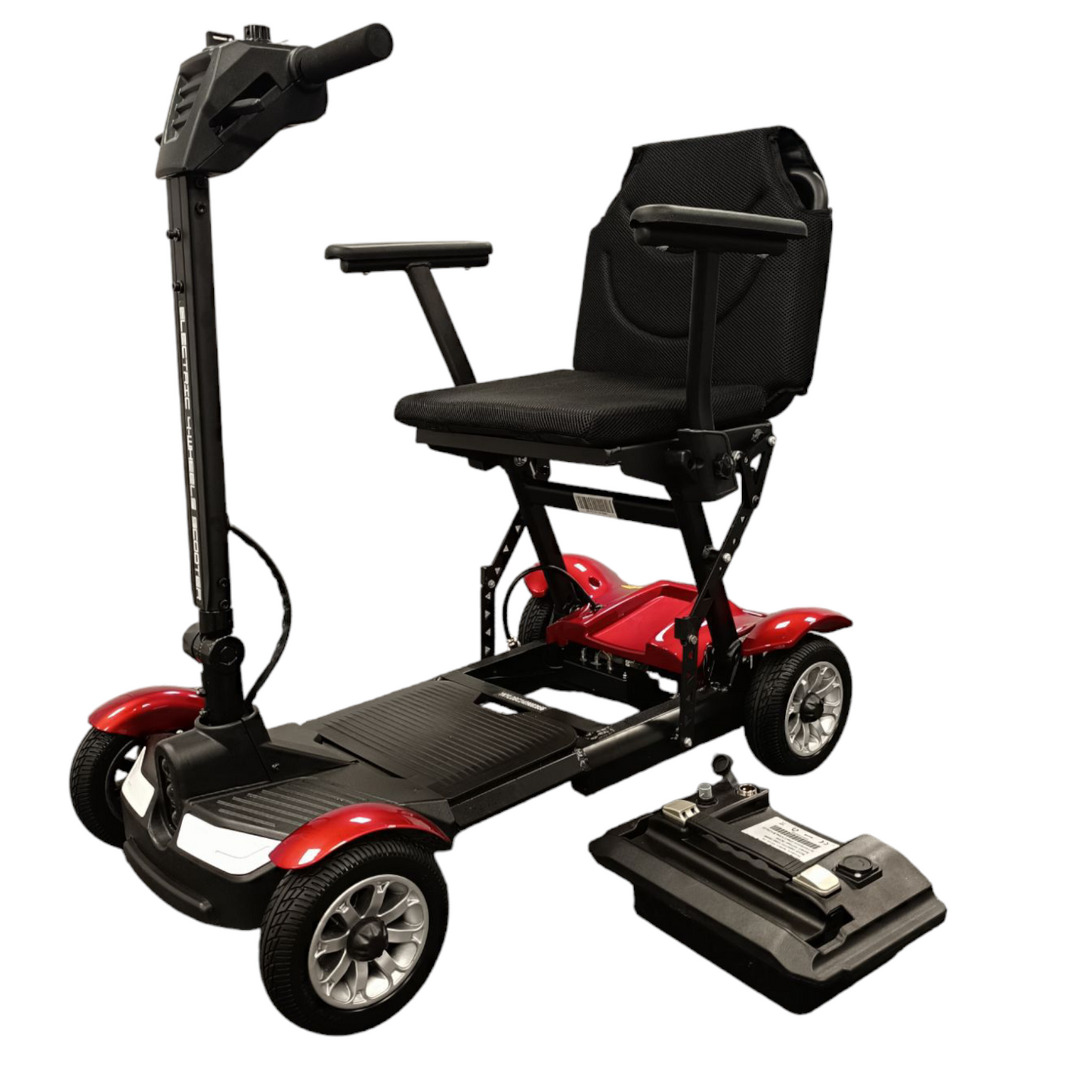 Mobility Scooter Folding With Detachable Li-ion Battery Lightweight 19KG UK