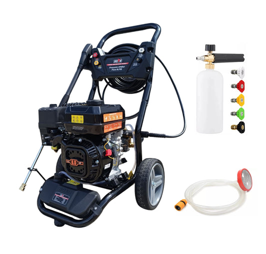 Bison BS180D-K High Pressure Petrol Washer 3950psi 275bar 8HP 20m Hose