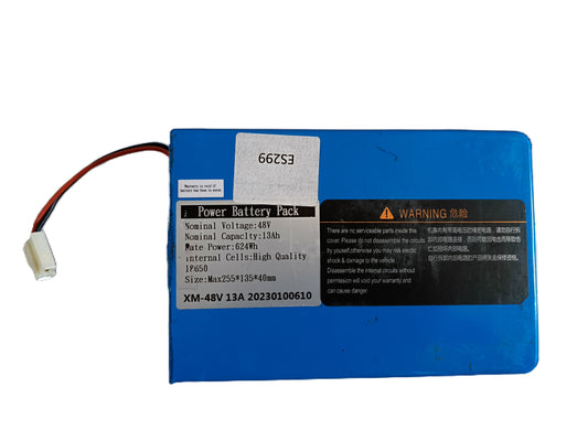 Lithium-ion Power Battery 13Ah 624Wh 48V for T-Sport Scooter ES299