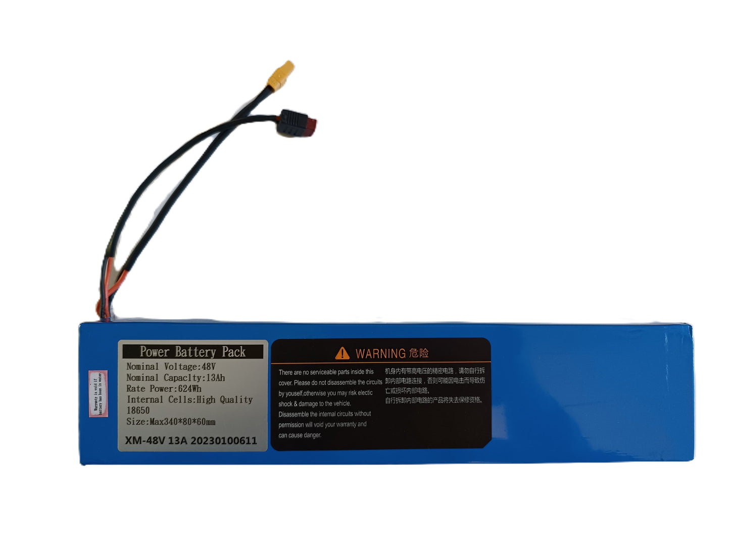 Lithium-ion Power Battery 13Ah 624Wh 48V for T-Sport Scooter M4 (ES502)