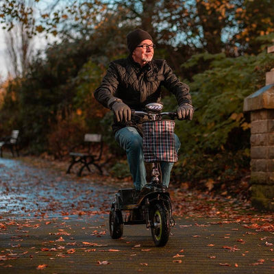 Folding 3 Wheel Electric Mobility Scooter With Seat