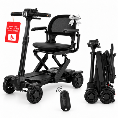 Explorer Auto Folding Mobility Scooter With Removable Battery 24kg, 12 Mile Range