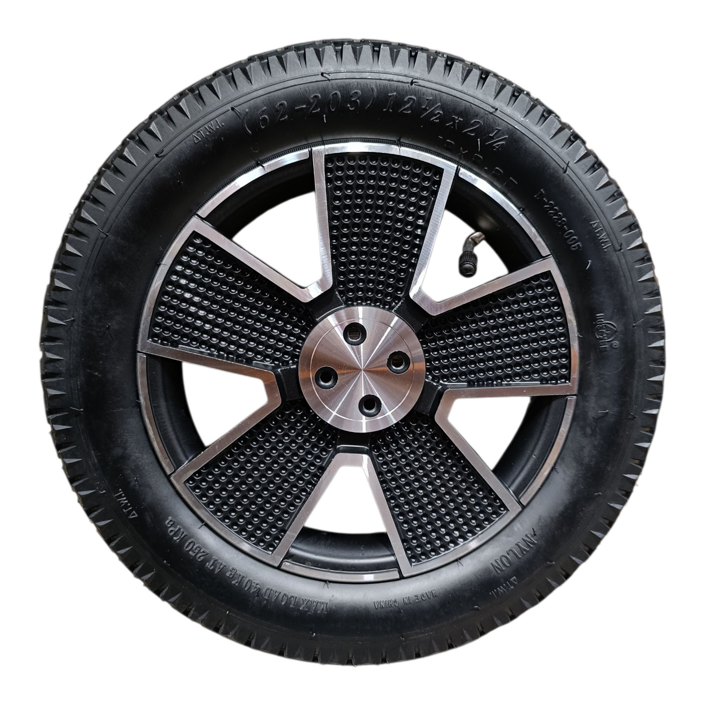 Rear wheel for T-Sport JJW-600113 / MAX PRO Power Chair, 12 1/2 x 2 1/4, 12x2.25