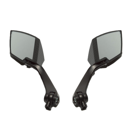 Universal Black/Carbon look 8/10mm Scooter Mirrors Pair
