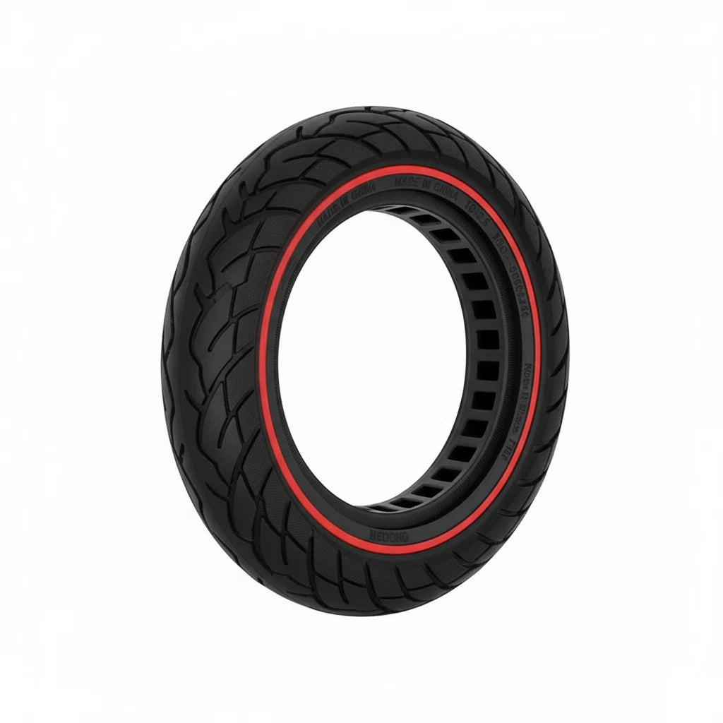 10 x 2.5 Solid Tubeless Tyre For SCOTE-48350 Red Stripe