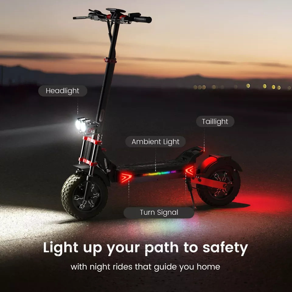 Electric Scooter 2400W 48V 20AH Off-Road E-Scooter 12" Adult 38MPH