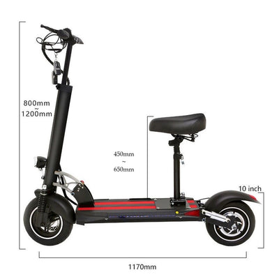 Electric Scooter With Seat for Adults, 20 Miles Range, Folding, 3 Speed Modes M4