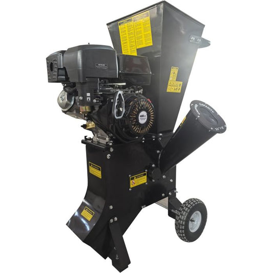 Wood Chipper Garden Shredder Petrol 15HP Heavy Duty Chipping 420cc Tool Kit