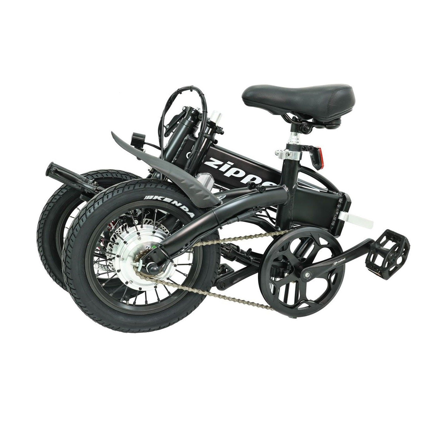 Compact Folding Electric Bike E-Bike Matt Black 10AH 250W