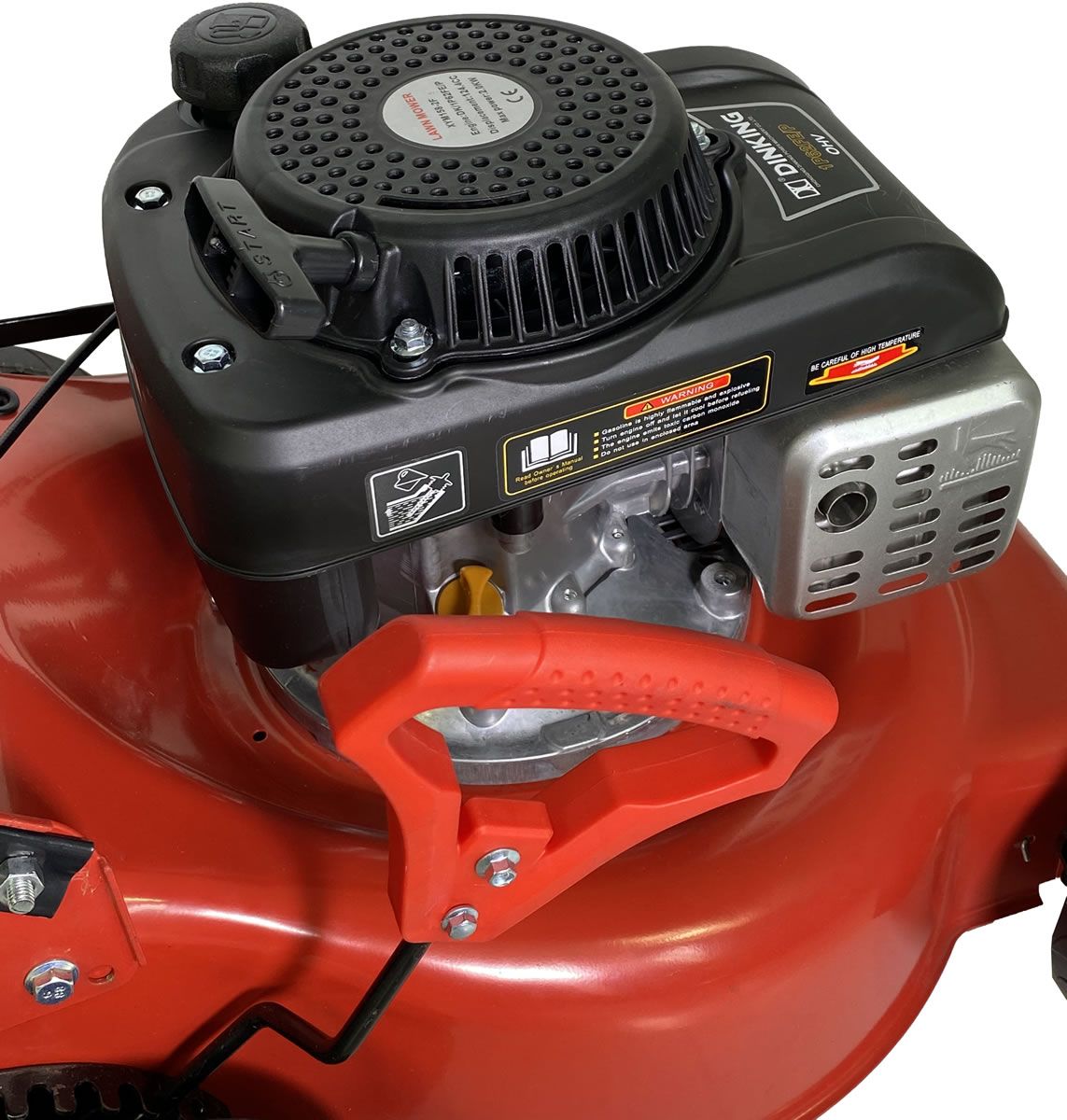 SELF PROPELLED 124.4CC 19" INCH PETROL LAWNMOWER MOWER