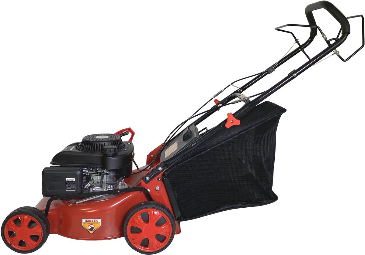 SELF PROPELLED 124.4CC 19" INCH PETROL LAWNMOWER MOWER