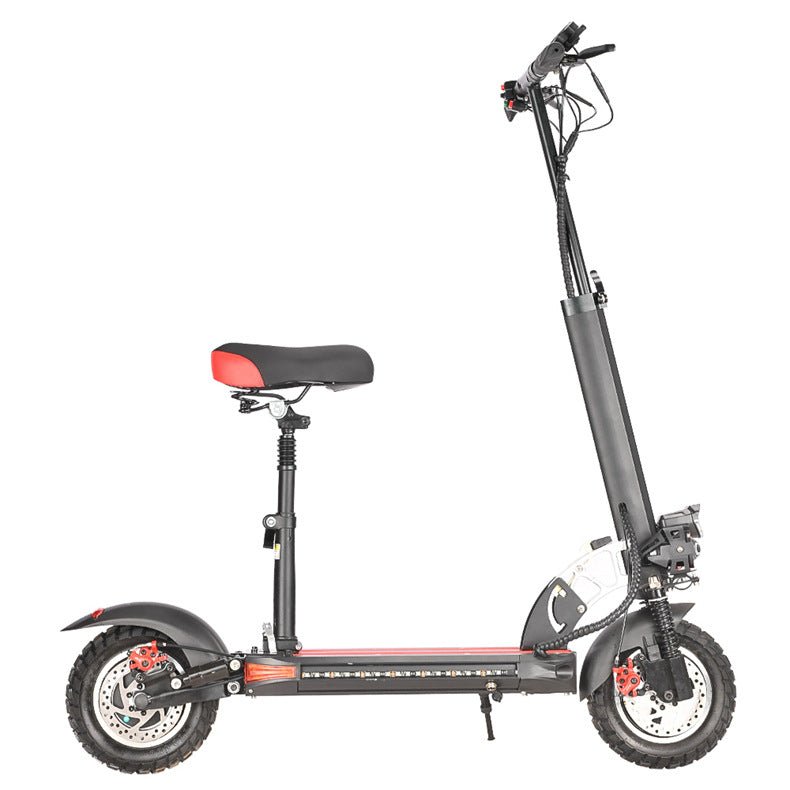 Electric Scooter With Seat for Adults, 25-30 Miles Range, Folding, 3 Speed Modes M4