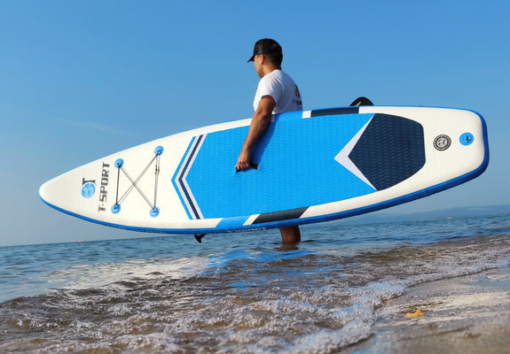 INFLATABLE PADDLE BOARD iSUP BLUE 10'6