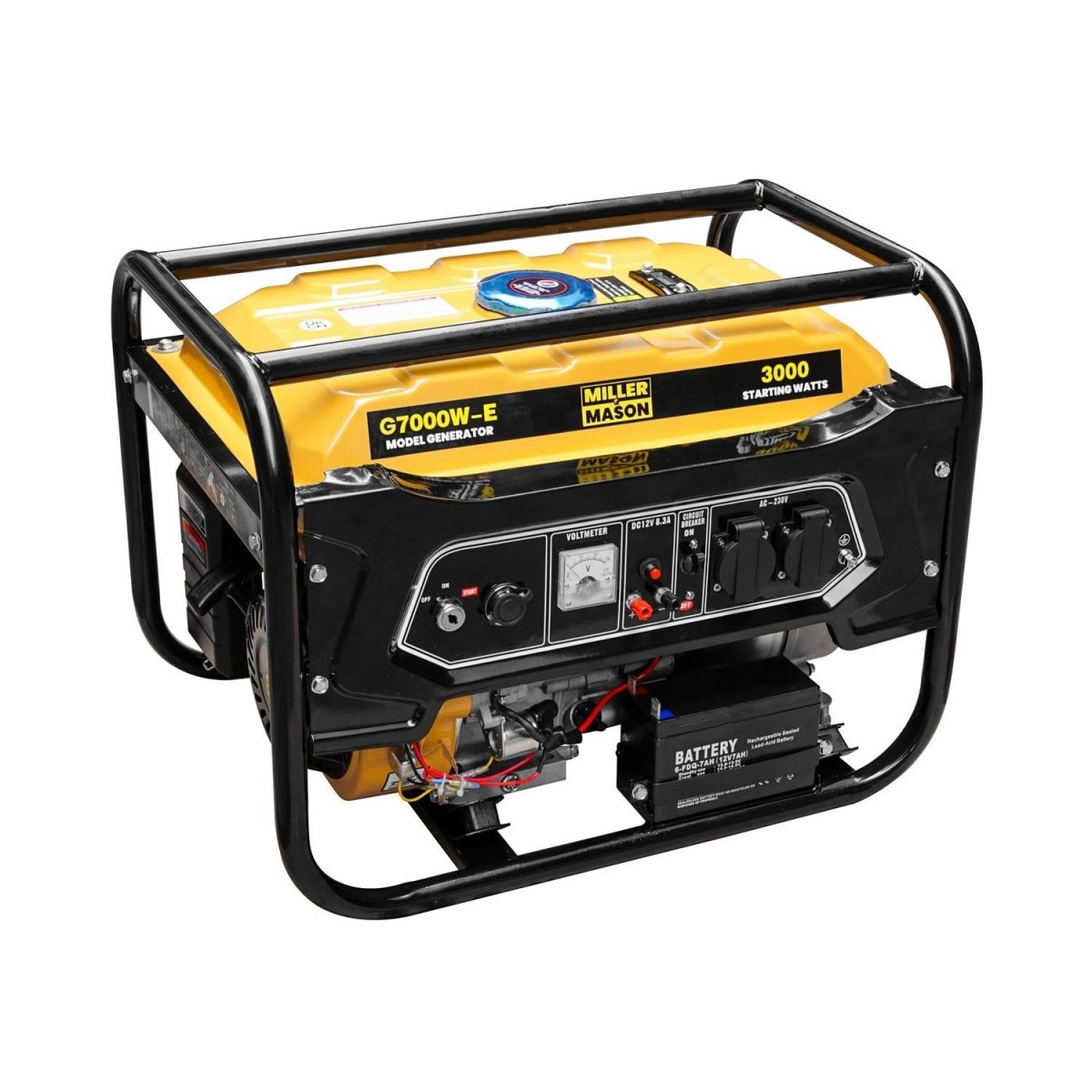 ELECTRIC START PETROL GENERATOR 3.0KW 8HP G7000W