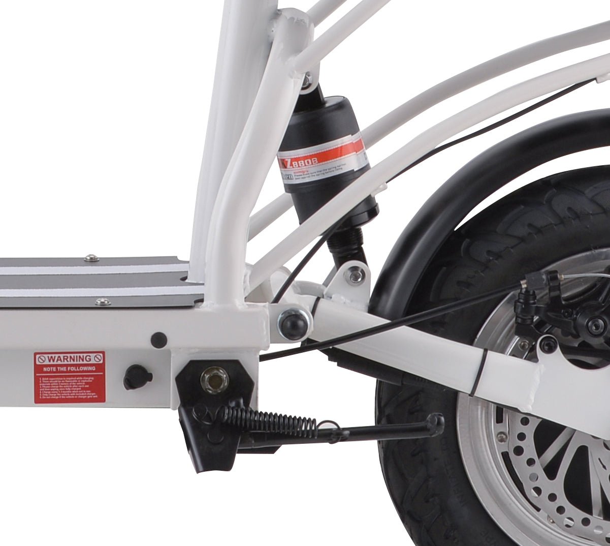 Electric Scooter With Seat And Basket Folding Adult 10AH 350W White i43