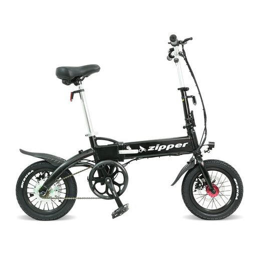 COMPACT FOLDING ELECTRIC BIKE E-BIKE MATT BLACK 10AH 250W