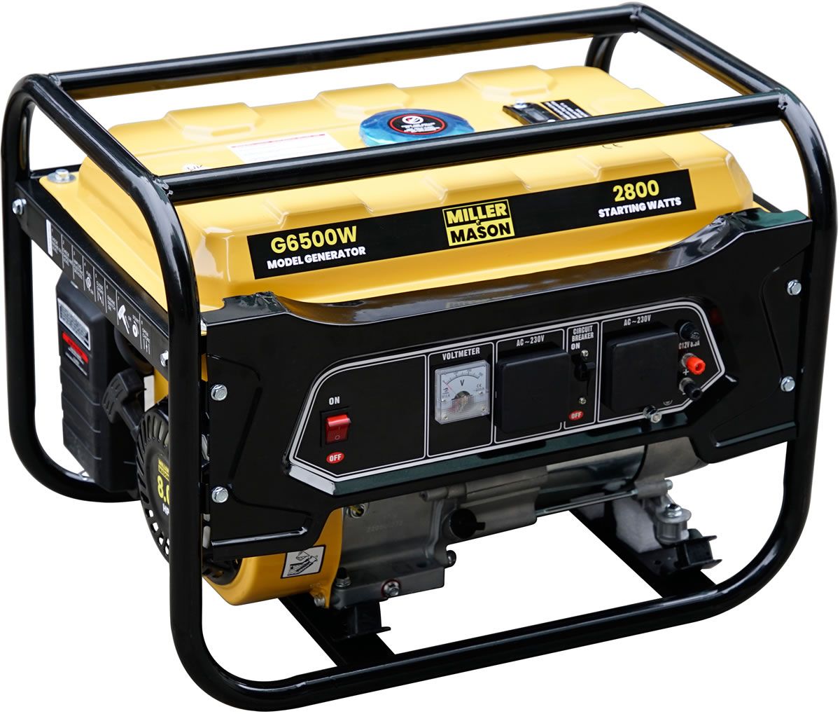 Portable Petrol Generator 3.4KVA 2800W 7HP 4 Stroke G6500W