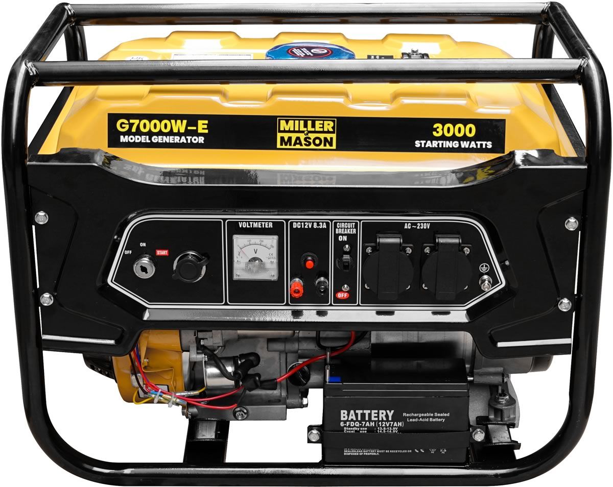 ELECTRIC START PETROL GENERATOR 3.0KW 8HP G7000W