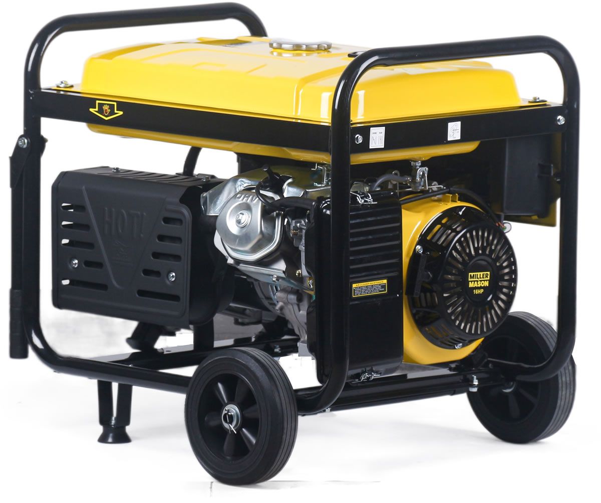 PORTABLE KEY START PETROL ENGINE GENERATOR 10.5KVA 16HP 4STROKE G9000W