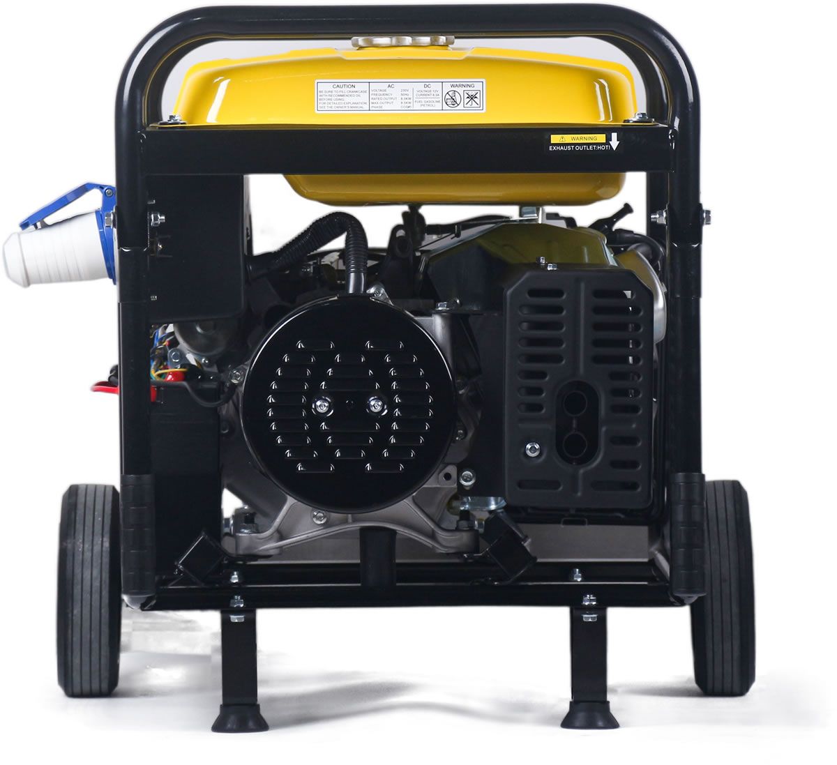 PORTABLE KEY START PETROL ENGINE GENERATOR 10.5KVA 16HP 4STROKE G9000W