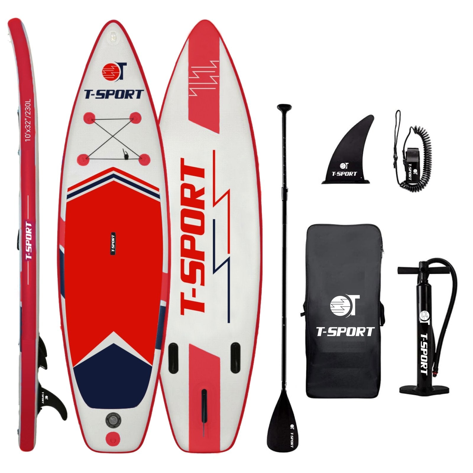 Inflatable Paddle Board Red SUP 10'6