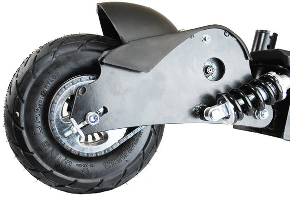 POWERFUL ELECTRIC SCOOTER WITH SUSPENSION AND SEAT
