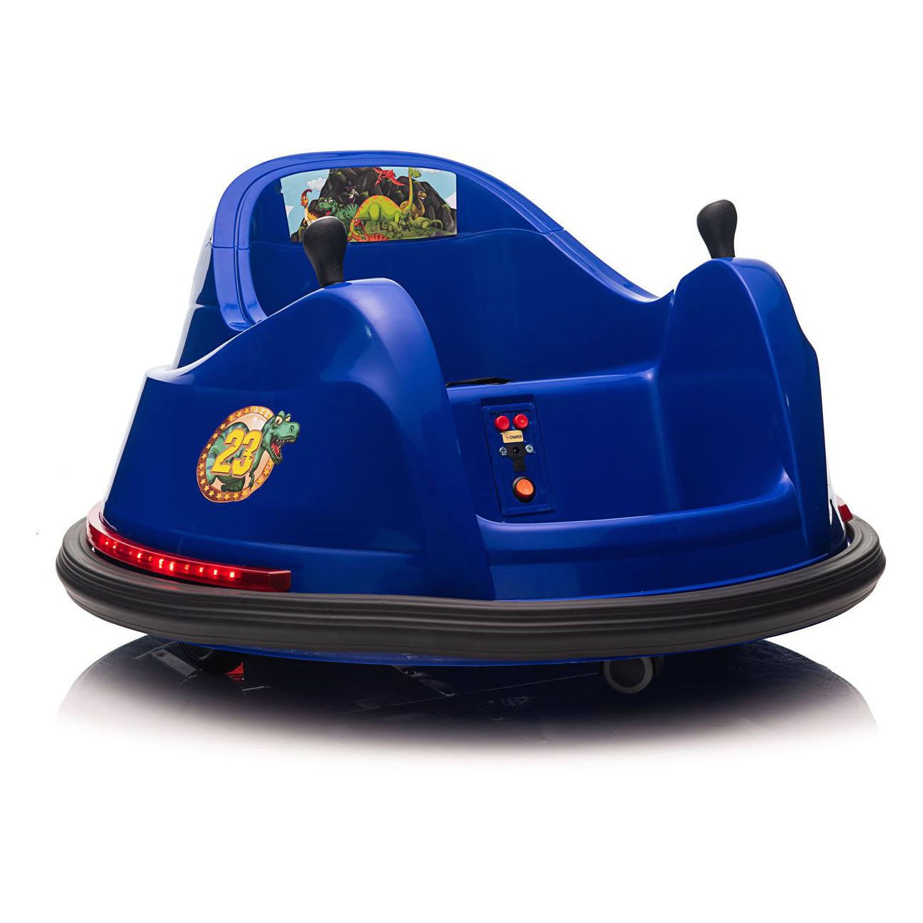 BLUE DINOSAUR ADVENTURE KIDS RIDE ON BUMPER CAR