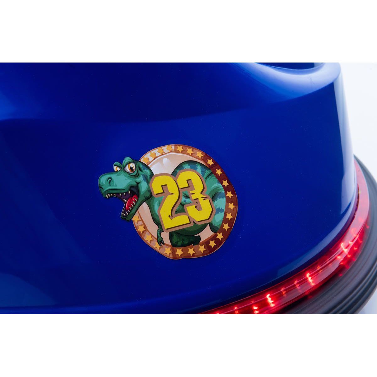 BLUE DINOSAUR ADVENTURE KIDS RIDE ON BUMPER CAR