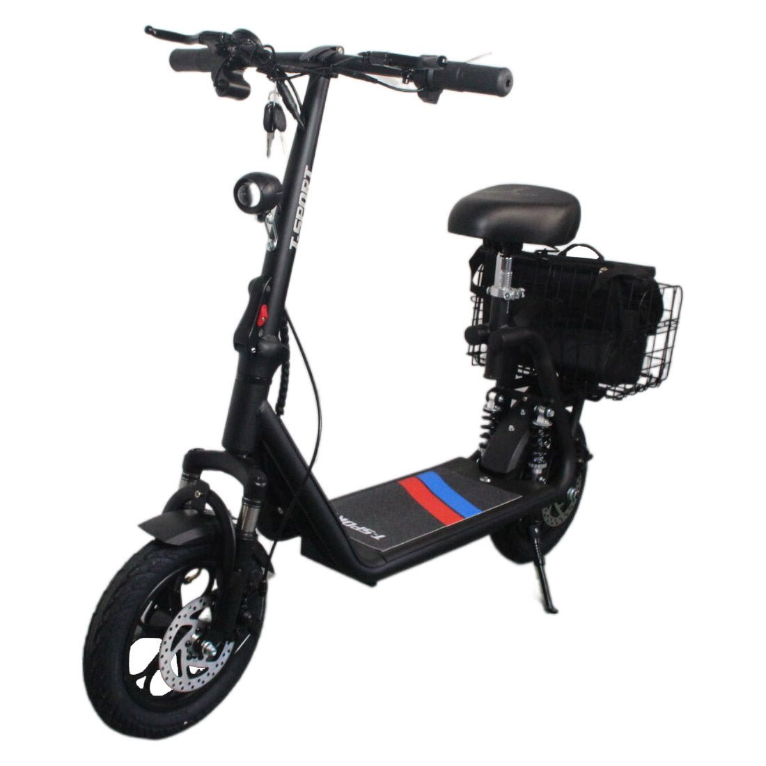 Electric Scooter 12" for Adults, 25-30 Miles Range, Folding, 3 Speed Modes ES253