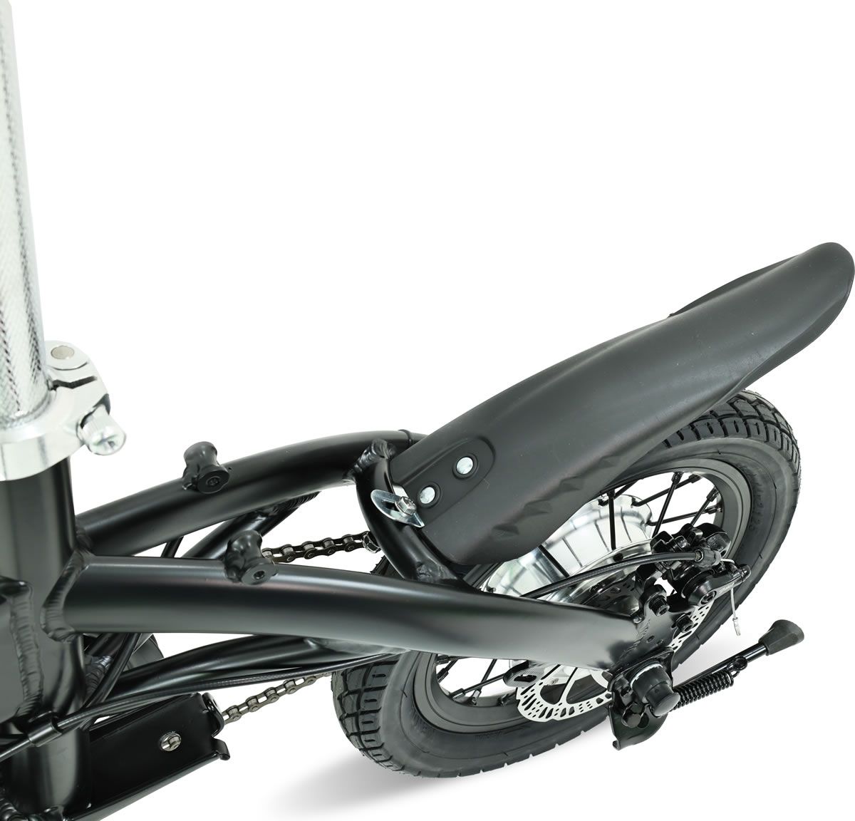 COMPACT FOLDING ELECTRIC BIKE E-BIKE MATT BLACK 10AH 250W