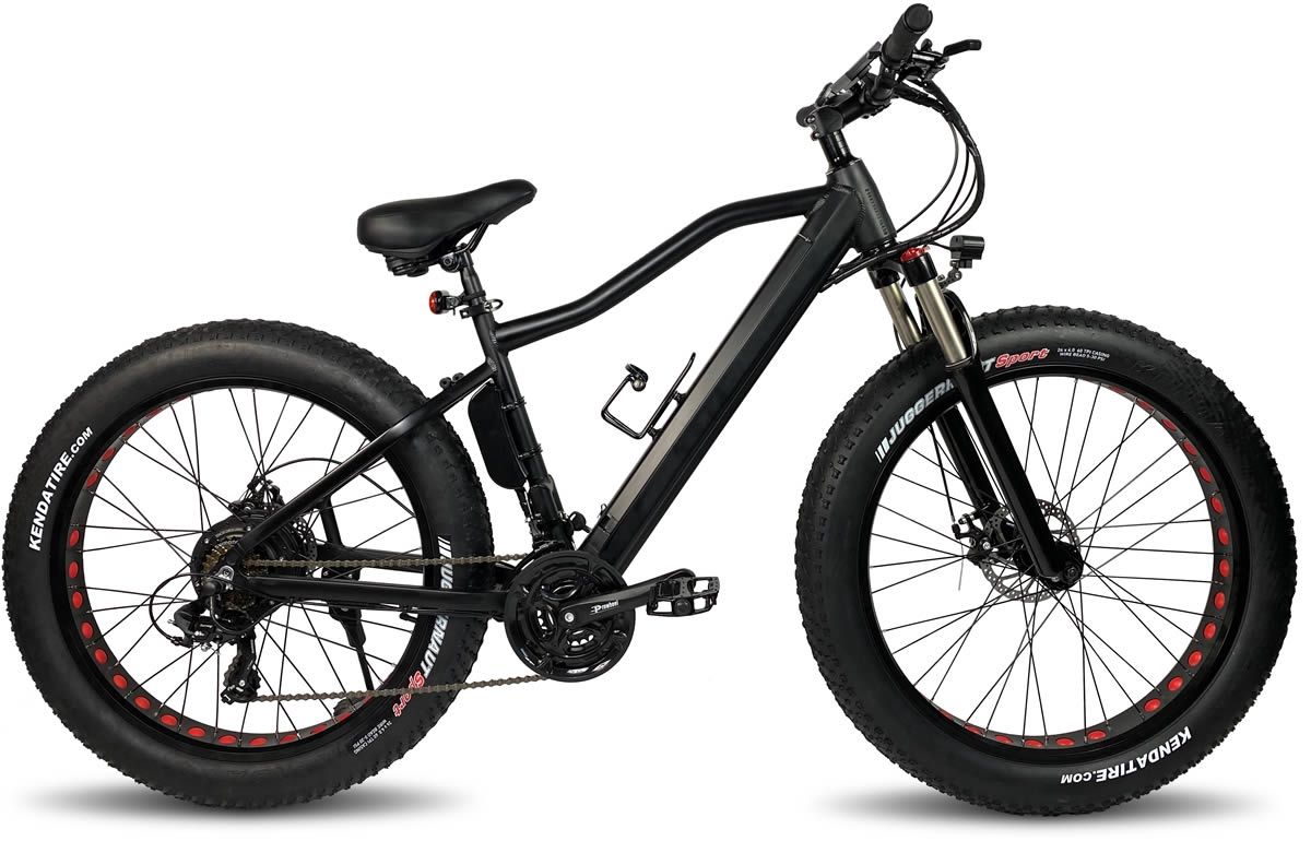 ELECTRIC FAT BIKE 26" MTB MATT BLACK